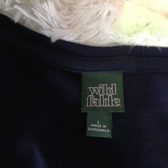 ❤️FINAL PRICE✨wild fable dark blue crop top✨ - Picture 2 of 2